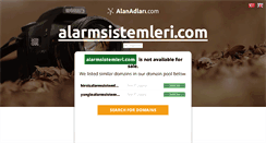 Desktop Screenshot of alarmsistemleri.com